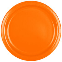 Creative Converting 47191B 9" Sunkissed Orange Paper Plate - 24/Pack