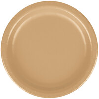 Creative Converting 79103B 7" Glittering Gold Paper Plate - 24/Pack