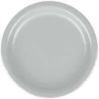 Creative Converting 79106B 7" Shimmering Silver Paper Plate - 24/Pack