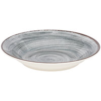 Carlisle 5400318 Mingle 28.5 oz. Smoke Melamine Rimmed Soup Bowl - 6/Case