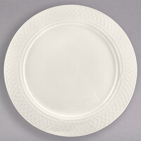 Homer Laughlin from Steelite International HL3377000 Gothic 9" Ivory (American White) China Plate - 24/Case