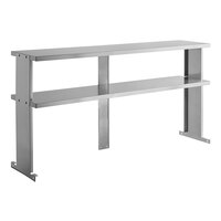 Turbo Air TSOS-5R Stainless Steel Double Overshelf - 60" x 12 13/16"