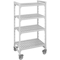 Cambro CPMU214875V4480 Camshelving® Premium Mobile Shelving Unit with Premium Locking Casters 21" x 48" x 75" - 4 Shelf