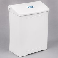 Lavex White Plastic Wall-Mount Sanitary Napkin Receptacle (IMP 1102)