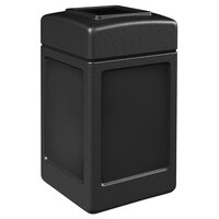 Commercial Zone 732101 PolyTec 42 Gallon Square Black Waste Container