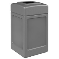 Commercial Zone 732103 PolyTec 42 Gallon Square Gray Waste Container