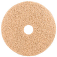 3M 3400 27" Tan Burnishing Floor Pad - 5/Case