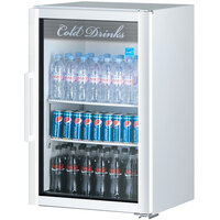 Turbo Air TGM-7SDW-N6 Super Deluxe White Countertop Display Refrigerator with Swing Door