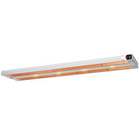 Nemco 6150-24-DL 24" Dual Infrared Strip Warmer with On/Off Toggle Controls and Lights - 240V, 1,080W