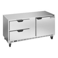 Beverage-Air UCFD60AHC-2 60" Undercounter Freezer with 2 Drawers and 1 Door - 17.1 Cu. Ft.