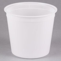 5.25 Qt. Translucent Round Deli Container - 100/Case