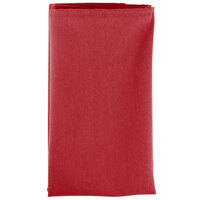 Intedge Red 100% Polyester Cloth Napkins, 22" x 22" - 12/Pack