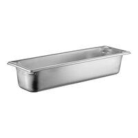 Vollrath 90542 Super Pan 3® 1/2 Size Long 4" Deep Anti-Jam Stainless Steel Steam Table / Hotel Pan - 22 Gauge