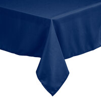 Intedge 54" x 81" Rectangular Royal Blue 100% Polyester Hemmed Cloth Table Cover