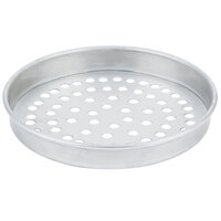 American Metalcraft SPT4006 6" x 1" Super Perforated Tin-Plated Steel Straight Sided Pizza Pan