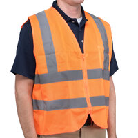 Cordova Customizable Orange Class 2 High Visibility Mesh Safety Vest - Large