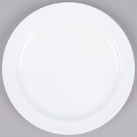 Thunder Group NS106W Nustone 6 1/2" Narrow Rim White Melamine Plate - 12/Pack