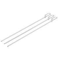 Rational 60.72.420 3/8" Flat Metal Fish Skewer   - 3/Pack