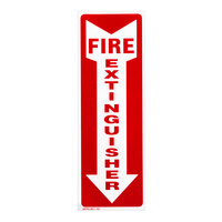 Buckeye Fire Extinguisher Adhesive Label - Red and White