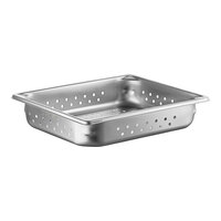 Vollrath 30223 Super Pan V® 1/2 Size 2 1/2" Deep Anti-Jam Perforated Stainless Steel Steam Table / Hotel Pan - 22 Gauge