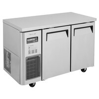 Turbo Air JUR-48S-N6 J Series 48" Narrow Depth Solid Door Undercounter Refrigerator with Side Mounted Compressor