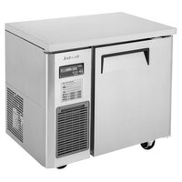 Turbo Air JUR-36S-N6 J Series 36" Narrow Depth Solid Door Undercounter Refrigerator with Side Mounted Compressor