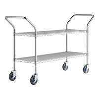 Regency 18" x 58" Two Shelf Chrome Heavy Duty Utility Cart