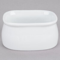 CAC RSV-HSP Roosevelt 3 3/4" x 2 3/4" Super White Porcelain Sugar Packet Holder - 48/Case