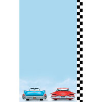 Choice 8 1/2" x 14" Menu Paper - Retro Themed Car Design Right Insert - 100/Pack