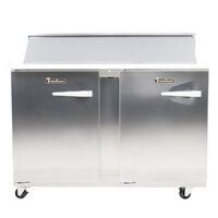 Traulsen UPT4812-LL 48" 2 Left Hinged Door Refrigerated Sandwich Prep Table