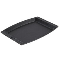 Lodge LSCP3 11 5/8" x 7 3/4" Rectangular Pre-Seasoned Cast Iron Fajita Skillet