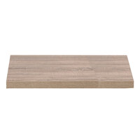 Grosfillex US30VG59 VanGuard 30" Square Weathered Oak Resin Indoor Table Top