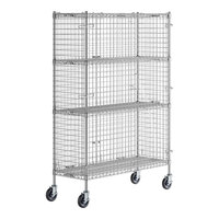 Regency NSF Mobile Chrome Wire Security Cage Kit - 18" x 48" x 69"