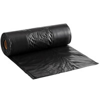 Lavex Pro 33 Gallon 2.5 Mil 33" x 39" Low Density Heavy-Duty Industrial Contractor Black Trash Bag Can Liner - 100/Case