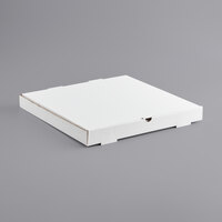 Choice 18" x 18" x 2" White Customizable Corrugated Plain Pizza Box - 50/Bundle