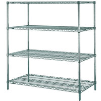 Metro N446K3 Super Erecta Metroseal 3 Adjustable Wire Stationary Starter Shelving Unit - 21" x 42" x 63"