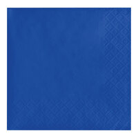 Creative Converting 803147B Cobalt Blue 2-Ply Beverage Napkin - 50/Pack