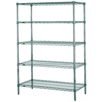 Metro 5N467K3 Super Erecta Metroseal 3 Adjustable Wire Stationary Starter Shelving Unit - 21" x 60" x 74"
