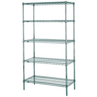 Metro 5N337K3 Super Erecta Metroseal 3 Wire Stationary Starter Shelving Unit - 18" x 36" x 74"