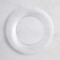 Visions Wave 6" Clear Plastic Plate - 18/Pack