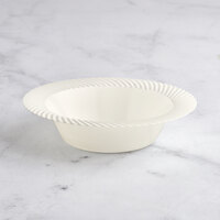 Visions Wave 12 oz. Bone / Ivory Plastic Bowl - 180/Case