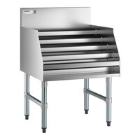 Regency LDR-2324 24" Five-Tiered Stainless Steel Liquor Display Rack - 23" Deep