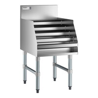 Regency LDR-2318 18" Five-Tiered Stainless Steel Liquor Display Rack - 23" Deep