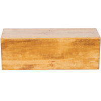 Cal-Mil 166-7-99 Madera Rustic Pine Rectangle Plate Riser - 20 1/2" x 7" x 7"