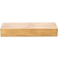 Cal-Mil 166-3-99 Madera Rustic Pine Rectangle Plate Riser - 20 1/2" x 7" x 3 1/4"