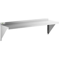 Regency 18 Gauge Stainless Steel 15" x 48" Solid Wall Shelf