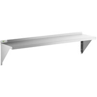 Regency 18 Gauge Stainless Steel 15" x 60" Solid Wall Shelf