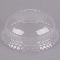 Dart DLW16 16 oz. Clear PET Plastic Dome Lid with 2" Hole - 1000/Case