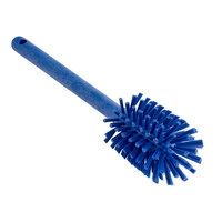 Carlisle Sparta Spectrum 12" Blue Carafe & Server / Bottle Cleaning Brush- 2 3/4" Bristle Diameter 40000EC14