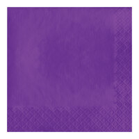 Creative Converting 318929 Amethyst Purple 2-Ply 1/4 Fold Luncheon Napkin - 600/Case